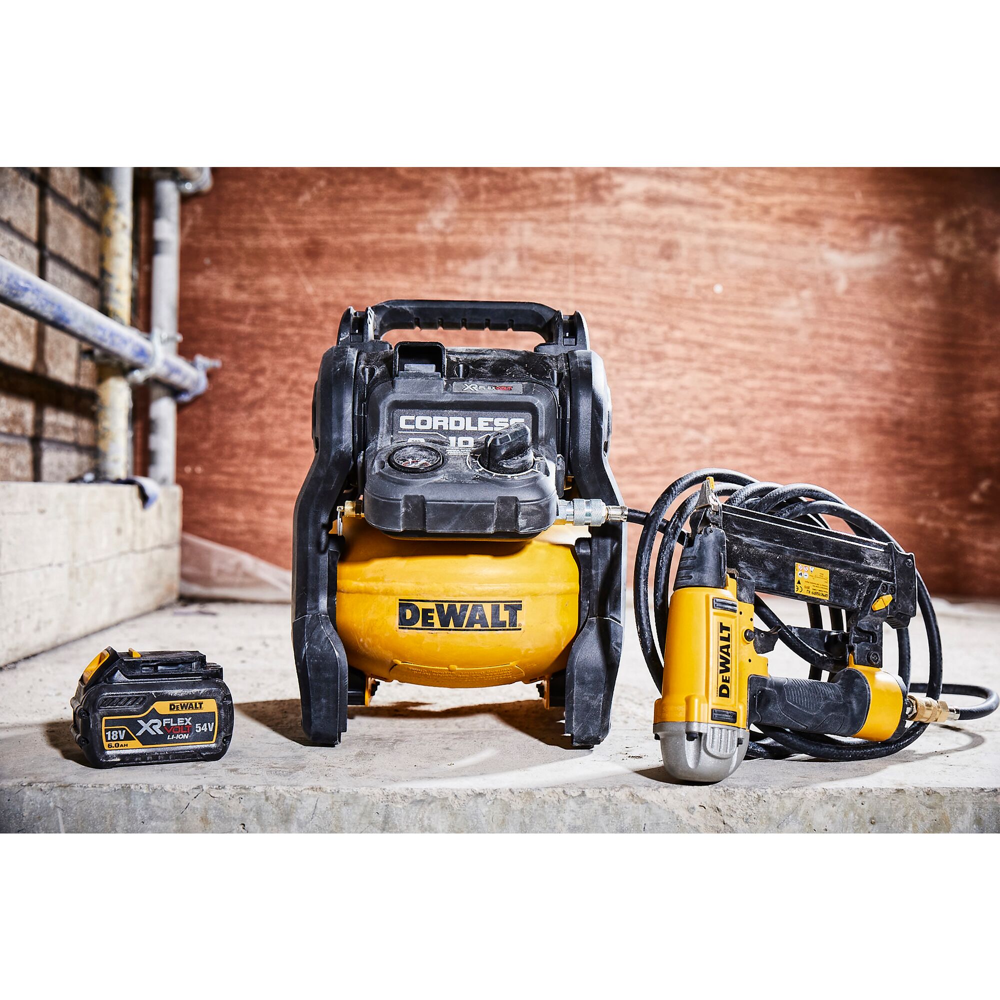 Battery operated air compressor dewalt hot sale