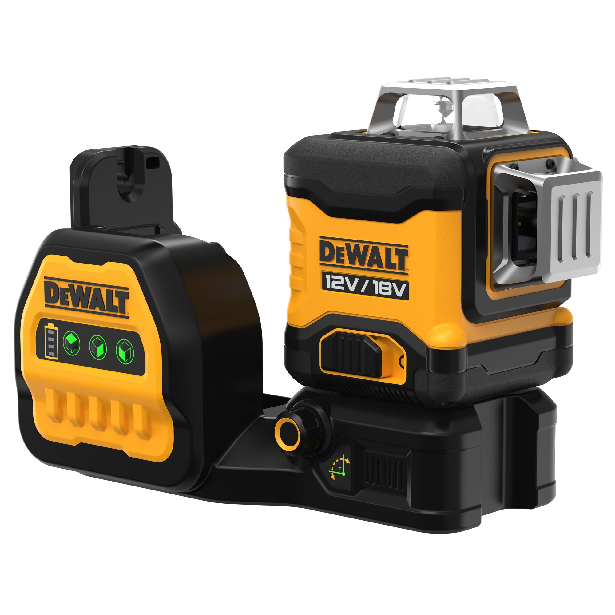 12V 18V XR 3 X 360 Green Cross Line Laser 1 X 2Ah DEWALT