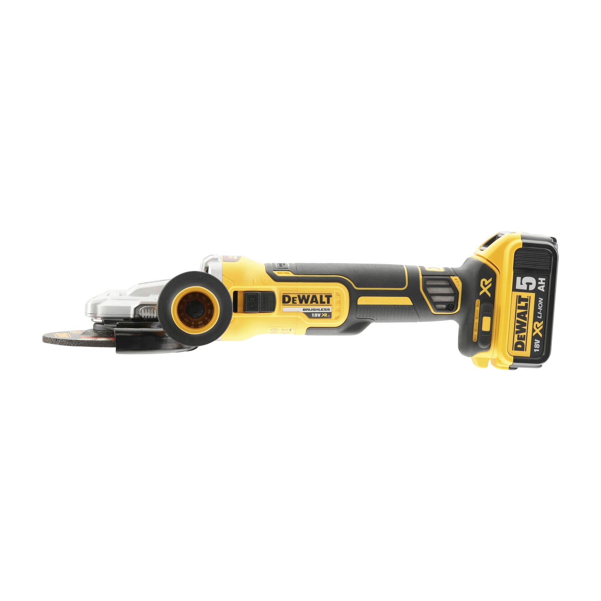 18V XR Brushless 125mm Flat Head Angle Grinder Bare Unit DEWALT