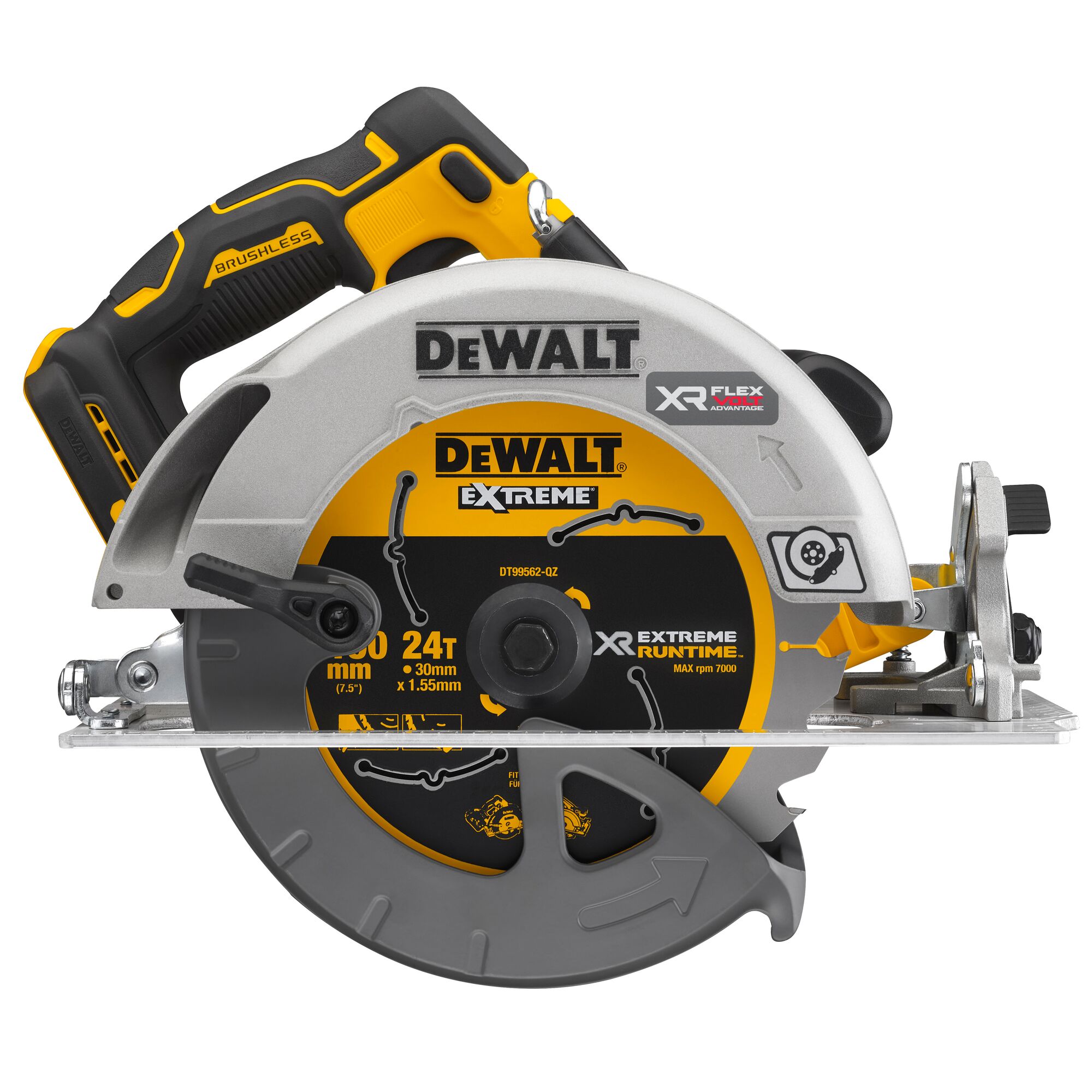 18V XR 184mm Circular Saw With FLEXVOLT ADVANTAGE Bare Unit DEWALT