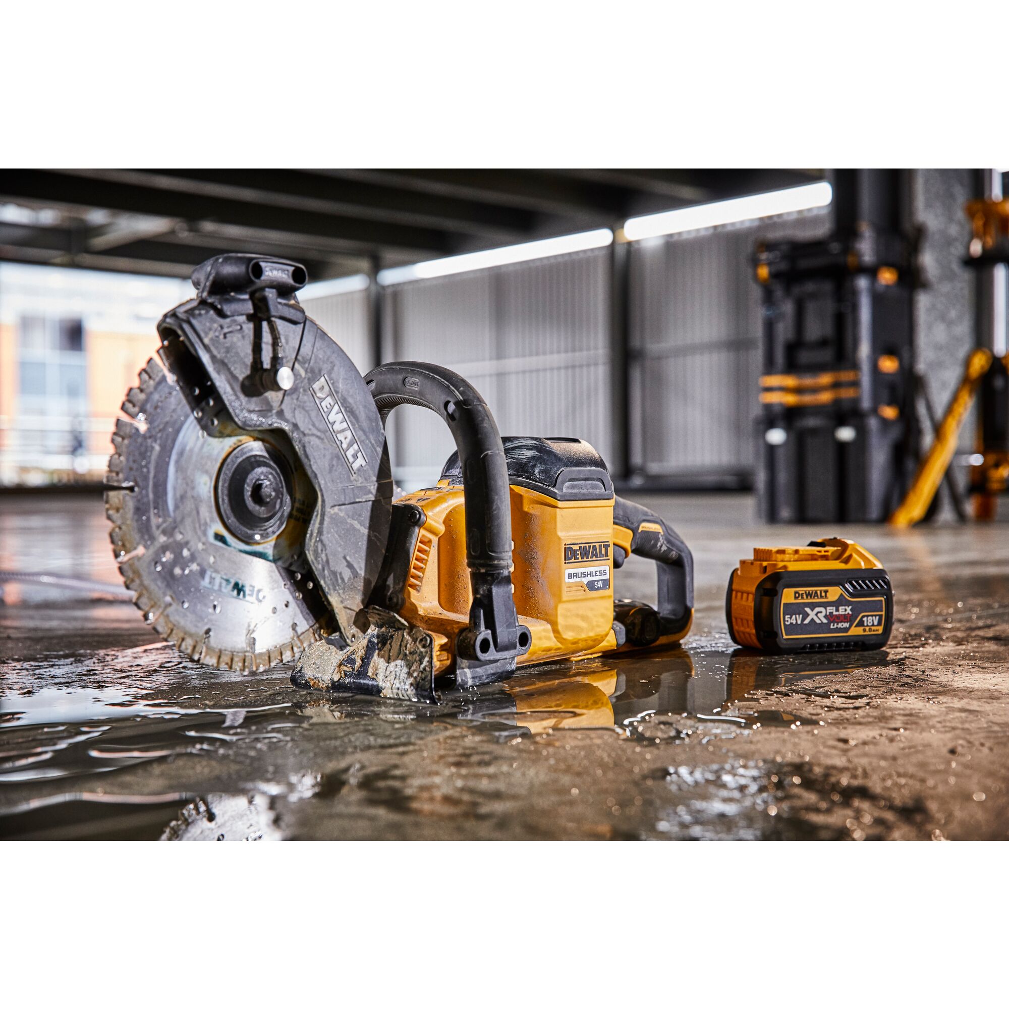 Dewalt electric concrete saw hot sale