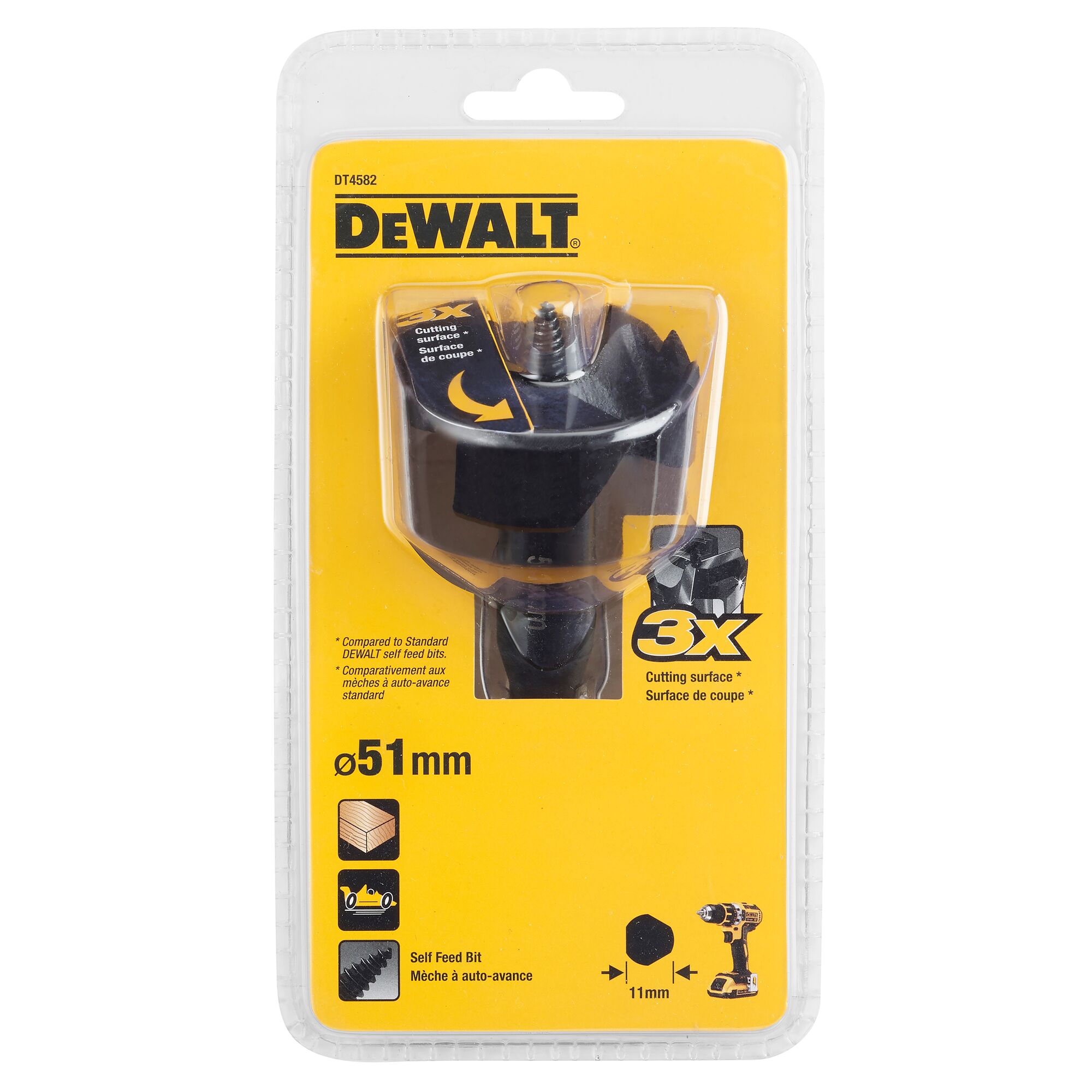 Dewalt self best sale feed drill bits