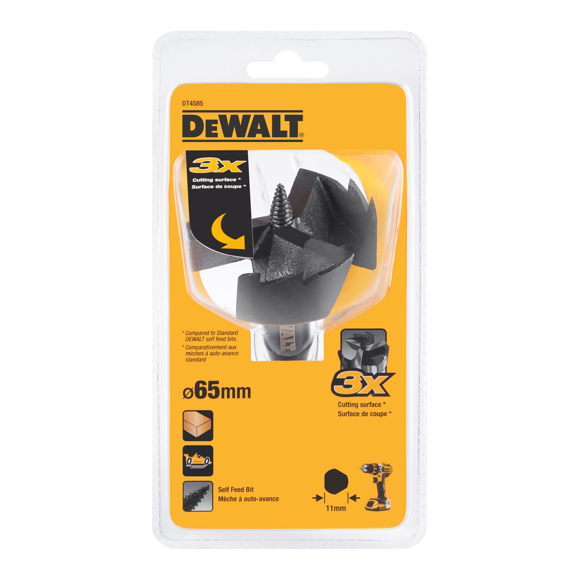 Dewalt self discount feed bit set