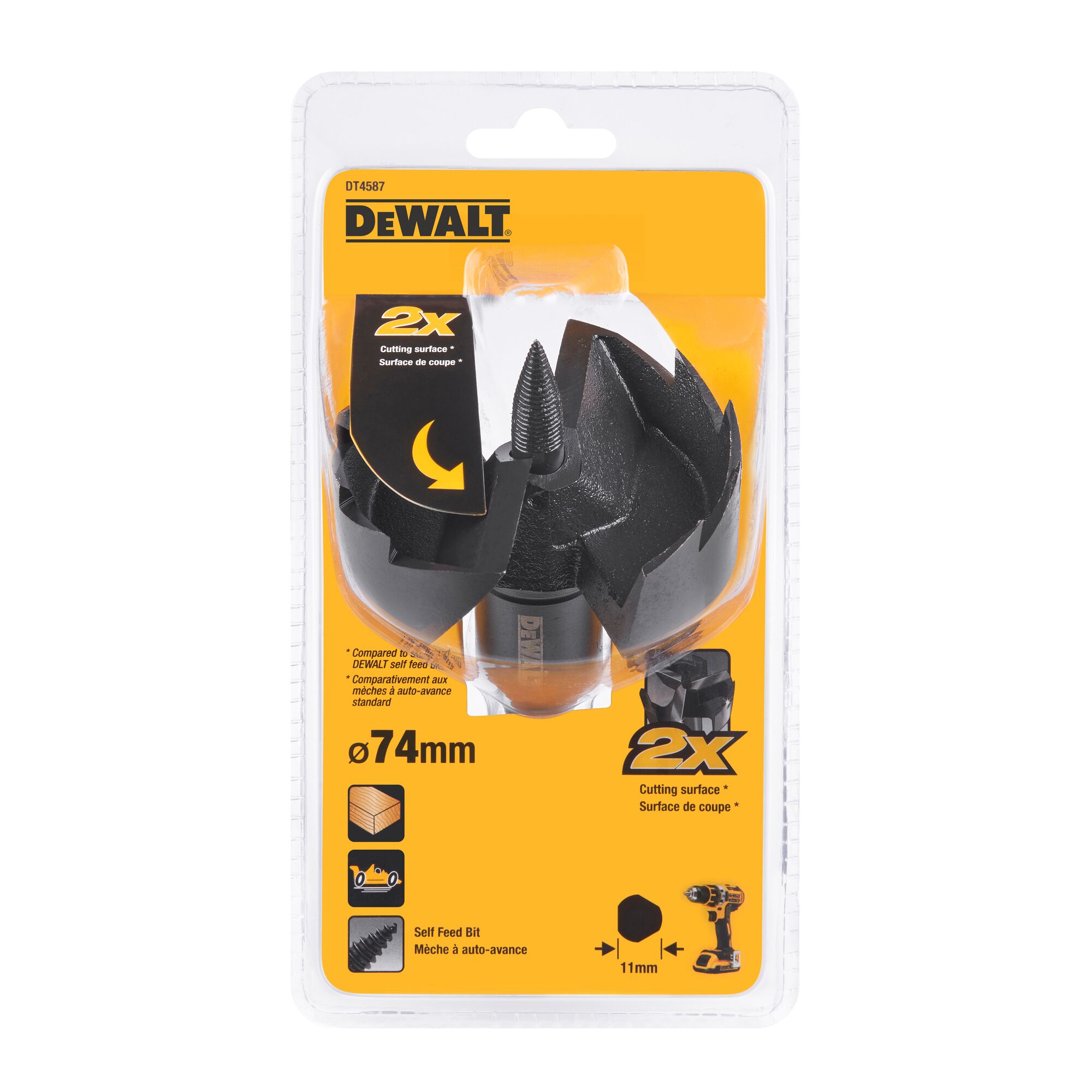 Dewalt self discount feed bit set