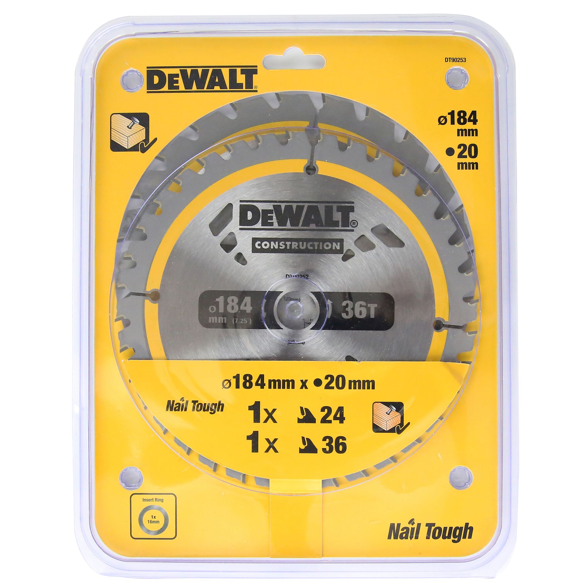 Dewalt 184mm circular saw blade hot sale