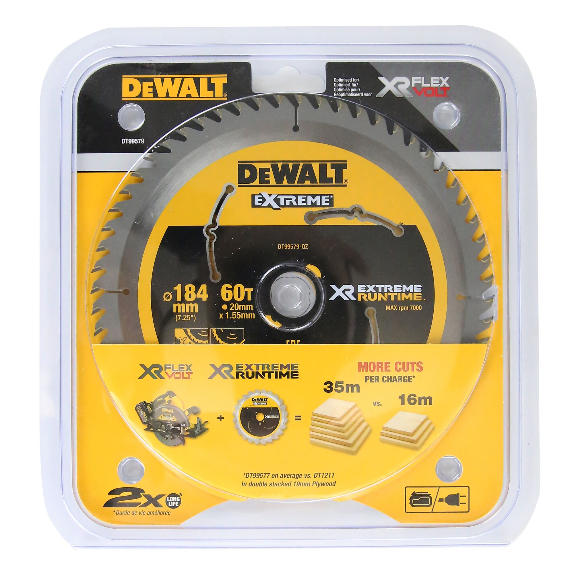 Dewalt 184mm circular saw outlet blade