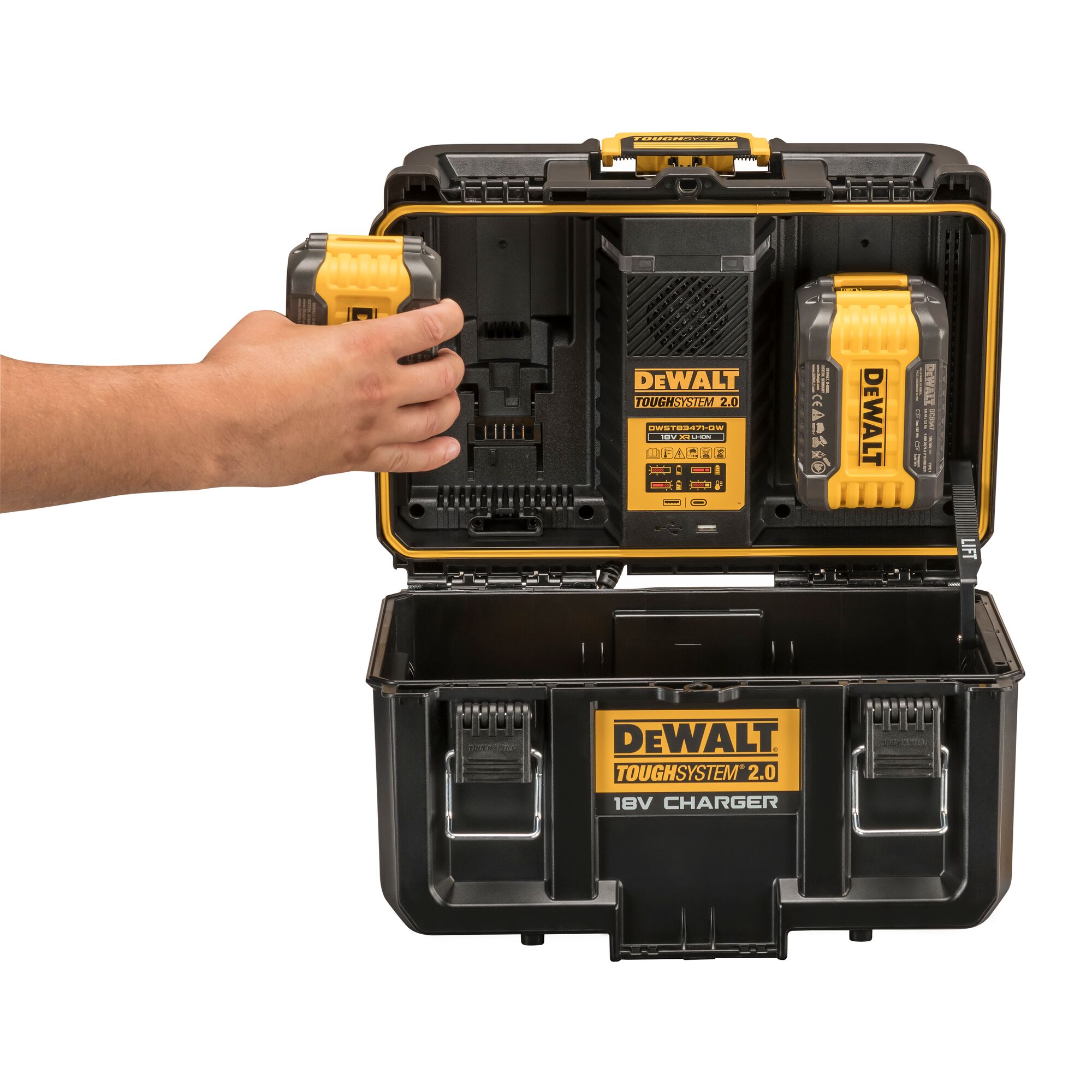 Dewalt 18v discount radio charger toughsystem