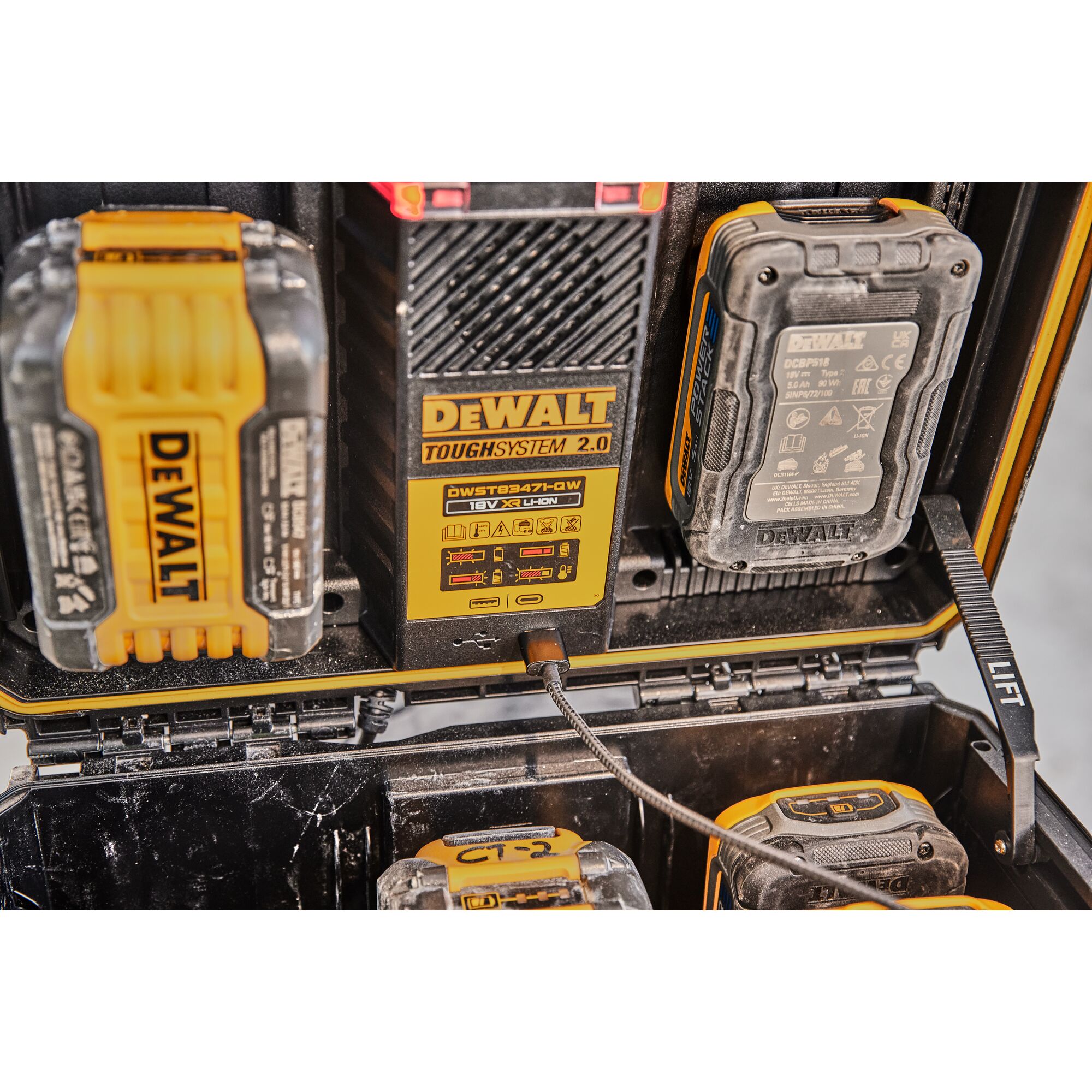 Dewalt battery on sale storage case